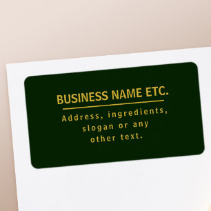 Wald Grün & Gold Mehrzweck Adressaufkleber