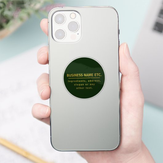 Wald Grün & Gold Mehrzweck Aufkleber (Telefon)