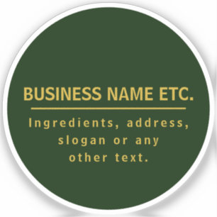 Wald Grün & Gold Mehrzweck Aufkleber