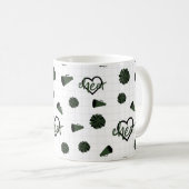 Wald grüne Hörer, Pom Poms, Megaphon Kaffeetasse (VorderseiteRechts)