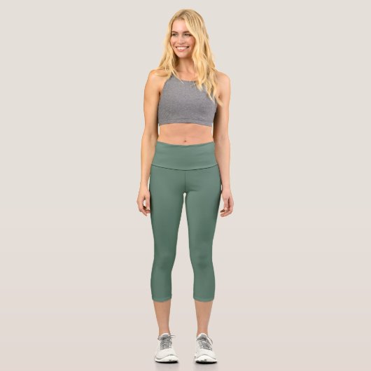 Wald Grüner Hochwald Yoga Capris (Vorderseite)