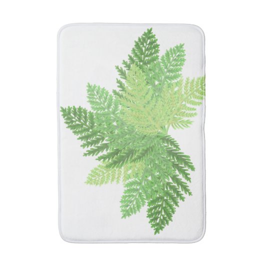 Wald-Grünfarne Badematte (Vorderseite Vertikal)