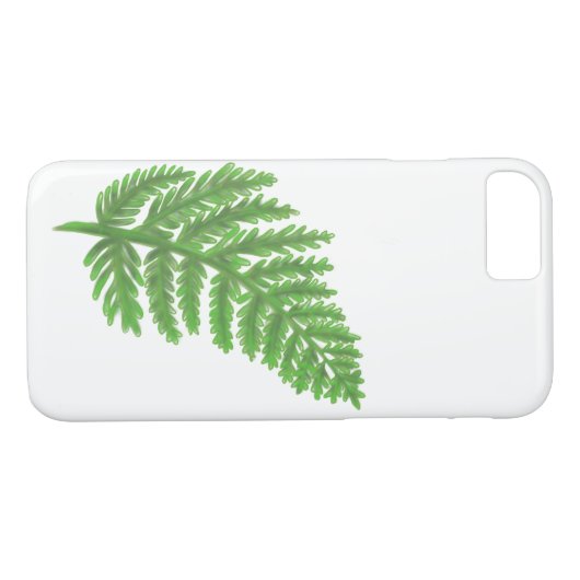 Wald-Grünfarne Case-Mate iPhone Hülle (Rückseite (Horizontal))