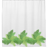 Wald-Grünfarne Duschvorhang (Vorderseite)
