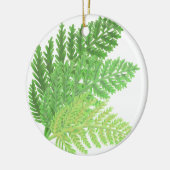 Wald-Grünfarne Keramik Ornament (Links)