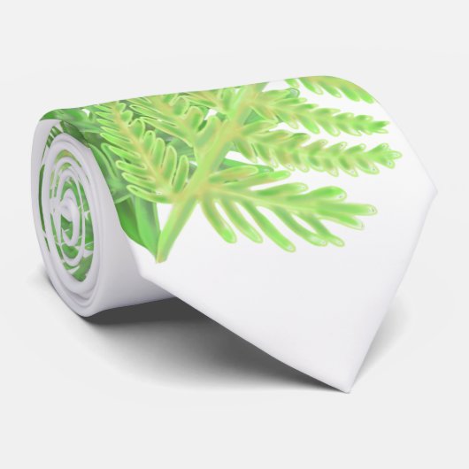 Wald-Grünfarne Krawatte (Gerollt)