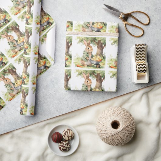 Wald-Häschen-Baby-Party Geschenkpapier (Kunsthandwerk)
