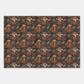 Wald-Herbst-Pilze & Schmetterlinge Geschenkpapier Set (Vorderseite 3)
