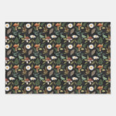 Wald-Herbst-Pilze & Schmetterlinge Geschenkpapier Set (Vorderseite)