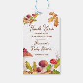 Wald, Herbstwald, Pilzsäulendusche Geschenkanhänger (Vorderseite)