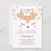 Wald, Hirsch, Geburtstag Einladung (Vorderseite)