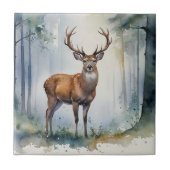 Wald Hirsche Keramik Tile Fliese (Vorderseite)