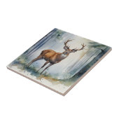 Wald Hirsche Keramik Tile Fliese (Seite)
