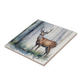 Wald Hirsche Keramik Tile Fliese (Seite)