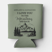 Wald Hochzeit Grün Dosenkühler (Vorderseite)