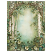 Wald Holz Junk Journal Scrapbook Papier