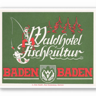 Wald Hotel Deutschland Aufkleber