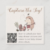 Wald-Igel Capture the Joy QR-Code-Karte Begleitkarte (Vorderseite)