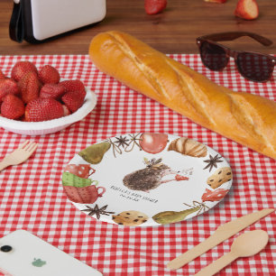 Wald-Igel   Tier-Baby-Party Pappteller