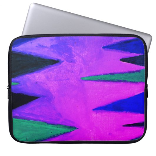 Wald im Abend Laptopschutzhülle (Vorderseite)