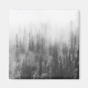 Wald im Nebel Magnet
