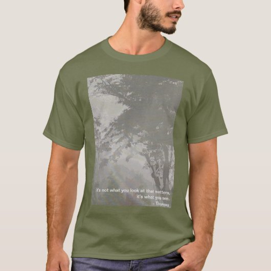 Wald im Nebel T-Shirt (Vorderseite)
