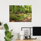 Wald im Oktober Poster (Heimbüro)