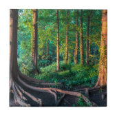 Wald im Sommer Fliese (Vorderseite)