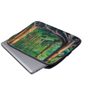Wald im Sommer Laptopschutzhülle (Vorne Knopf)