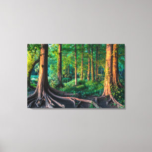 Wald im Sommer Leinwanddruck