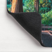 Wald im Sommer Mousepad (Ecke)