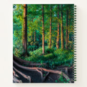 Wald im Sommer Notizblock (Rückseite)