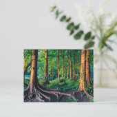 Wald im Sommer Postkarte (Stehend Vorderseite)