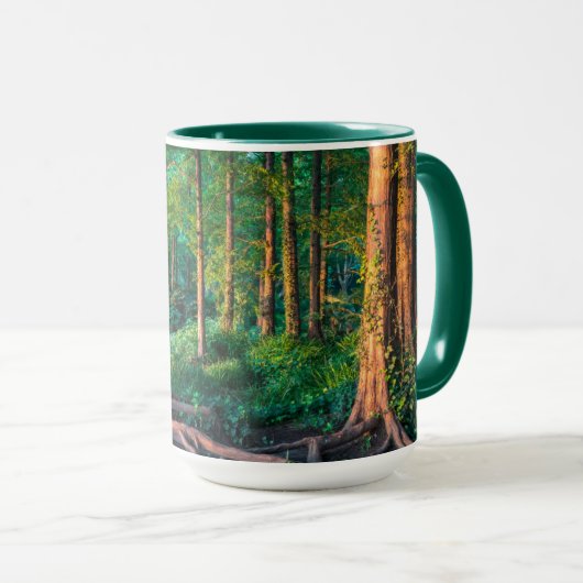 Wald im Sommer Tasse (VorderseiteRechts)