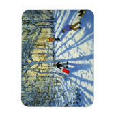 Wald im Winter in der Nähe von Ashbourne Derbyshir Magnet (Vertikal)