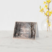 Wald im Winter Karte (Gelbe Blume)