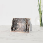 Wald im Winter Karte (Vorderseite)