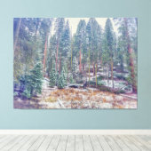 Wald im Winter Leinwanddruck (Insitu (Holzboden))