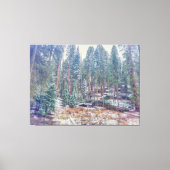 Wald im Winter Leinwanddruck (Vorderseite)