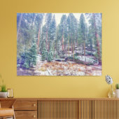 Wald im Winter Leinwanddruck (Insitu (Wohnzimmer))