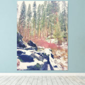 Wald im Winter Leinwanddruck (Insitu (Holzboden))