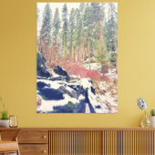 Wald im Winter Leinwanddruck (Insitu (Wohnzimmer))