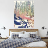 Wald im Winter Leinwanddruck (Insitu (Schlafzimmer))