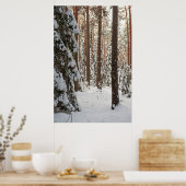 Wald im Winter Poster (Küche)