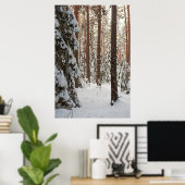 Wald im Winter Poster (Heimbüro)
