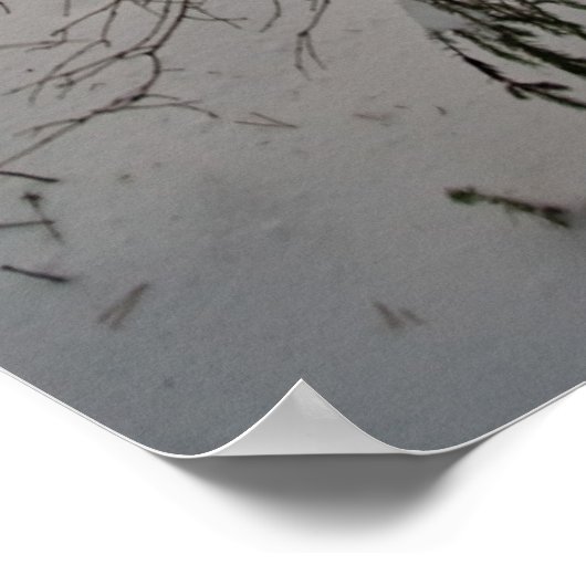 Wald im Winter Poster (Ecke)