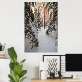 Wald im Winter Poster (Heimbüro)