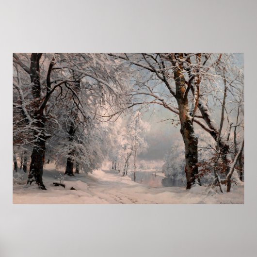 Wald im Winter Poster (Vorne)