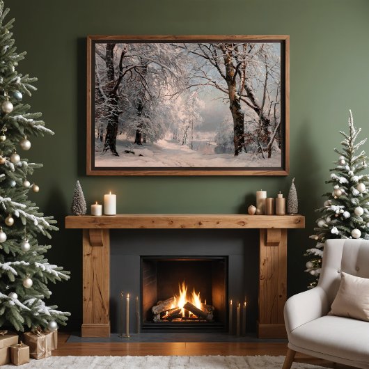 Wald im Winter Poster