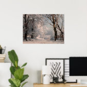 Wald im Winter Poster (Heimbüro)